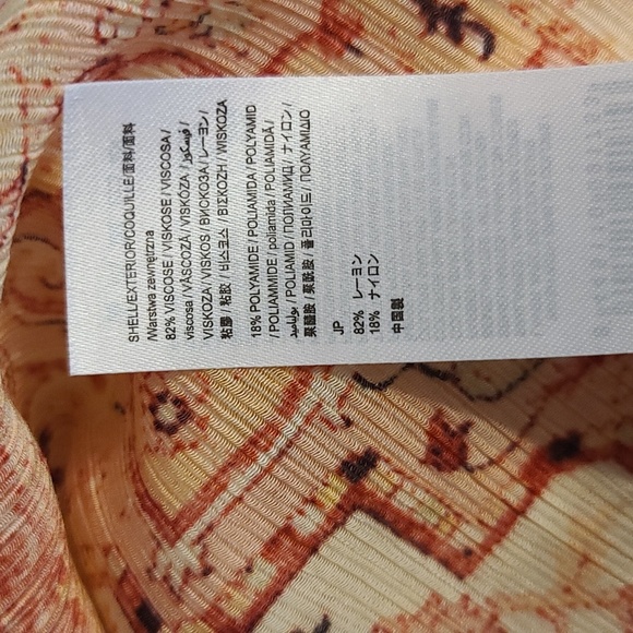 NWT Desigual Women's White and Peach Long Sleeve Lightweight Blouse (Sz M) - Picture 7 of 10